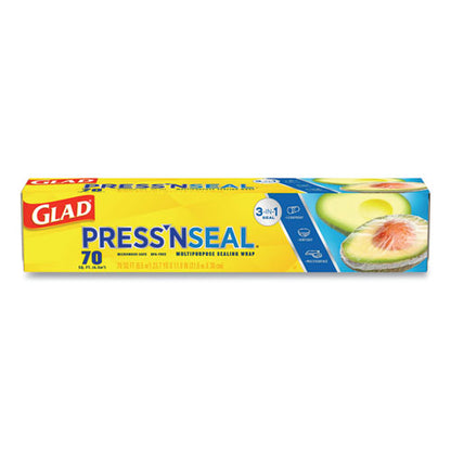 Press'n Seal Food Plastic Wrap, 70 Square Foot Roll, 12 Rolls/carton