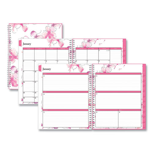 Breast Cancer Awareness Create-your-own Cover Weekly/monthly Planner, Orchid Artwork, 11 X 8.5, 12-month (jan-dec): 2024