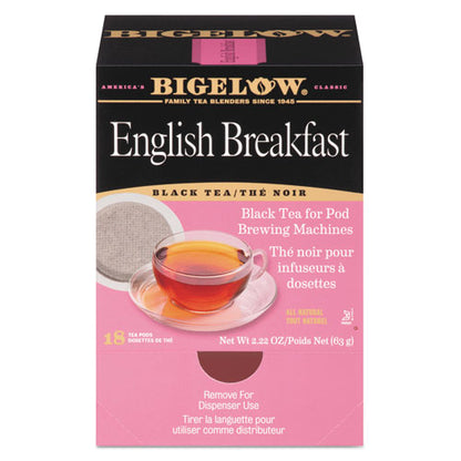 English Breakfast Tea Pods, 1.90 Oz, 18/box