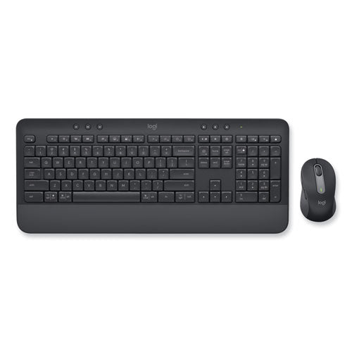 Signature Mk650 Wireless Keyboard And Mouse Combo For Business, 2.4 Ghz Frequency/32 Ft Wireless Range, Graphite