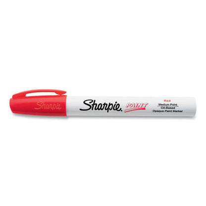 Permanent Paint Marker, Medium Bullet Tip, Red