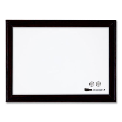 Home Decor Magnetic Dry Erase Board, 23 X 17, White Surface, Black Wood Frame