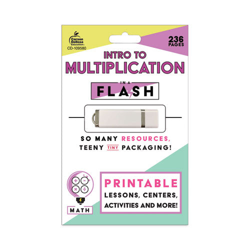 In A Flash Usb, Intro To Multiplication, Ages 7-9, 236 Pages