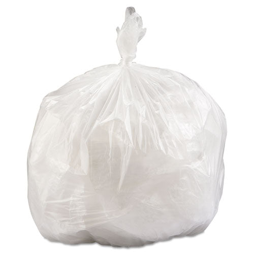 High-density Commercial Can Liners Value Pack, 33 Gal, 14 Mic, 33" X 39", Clear, 25 Bags/roll, 10 Interleaved Rolls/carton