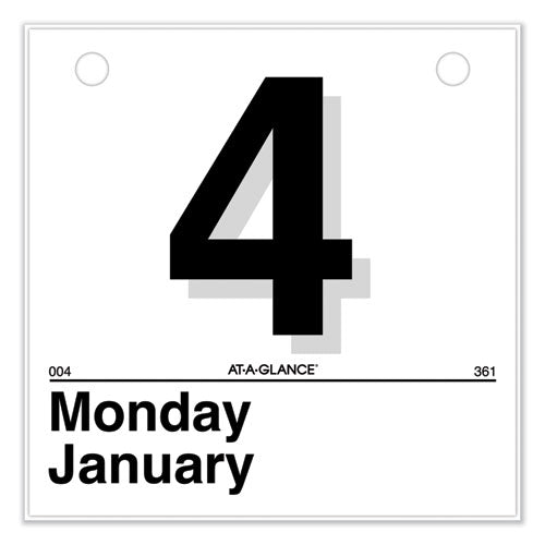 Today Is Daily Wall Calendar Refill, 6 X 6, White Sheets, 12-month (jan To Dec): 2024