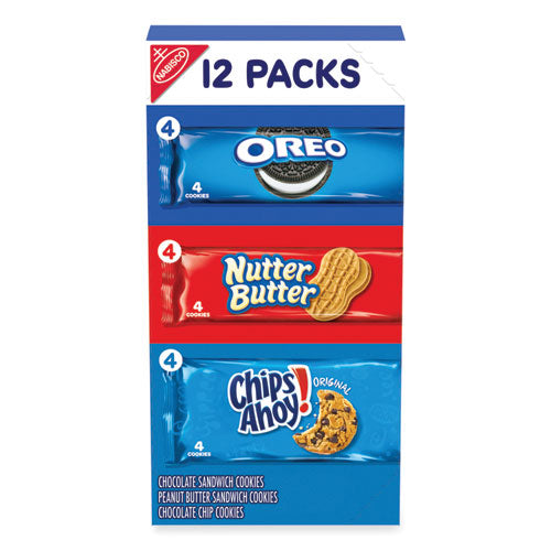 Variety Pack Cookies, Assorted, 20 Oz Box, 12 Packs/box