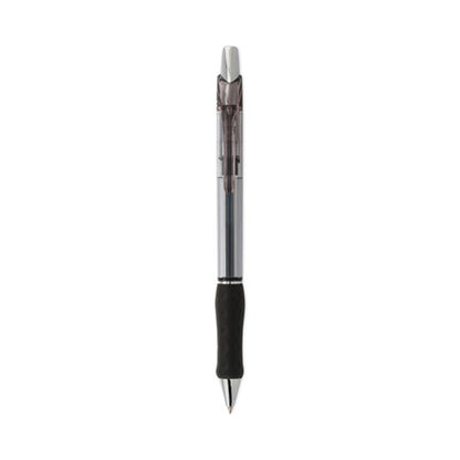 R.s.v.p. Super Rt Ballpoint Pen, Retractable, Medium 0.7 Mm, Black Ink, Clear/black Barrel, Dozen