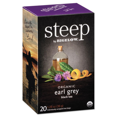 Steep Tea, Earl Grey, 1.28 Oz Tea Bag, 20/box