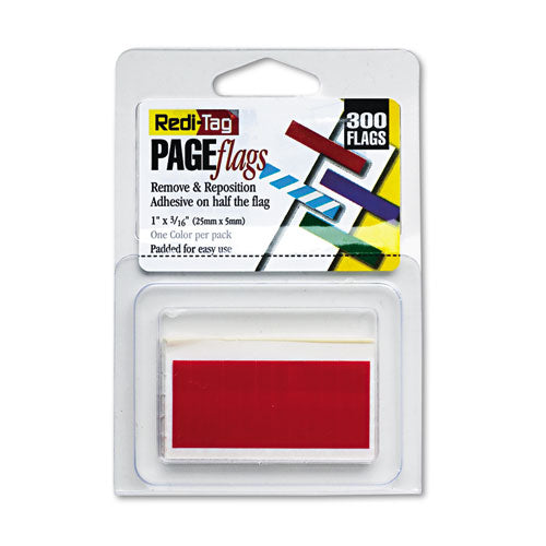 Removable/reusable Page Flags, Red, 300/pack