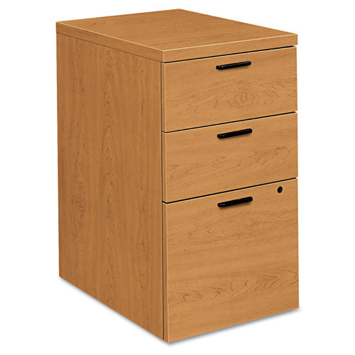 10500 Series Mobile Pedestal File, Left Or Right, 3-drawers: Box/box/file, Legal/letter, Harvest, 15.75" X 22.75" X 28"