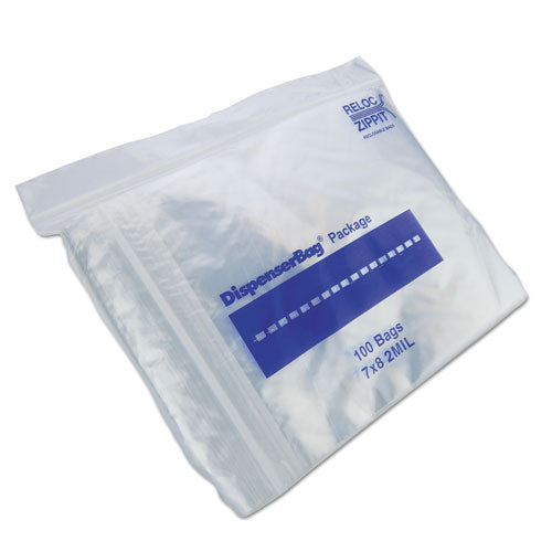 Plastic Zipper Bags, 2 Mil, 7" X 8", Clear, 1,000 Bags/box, 2 Boxes/carton