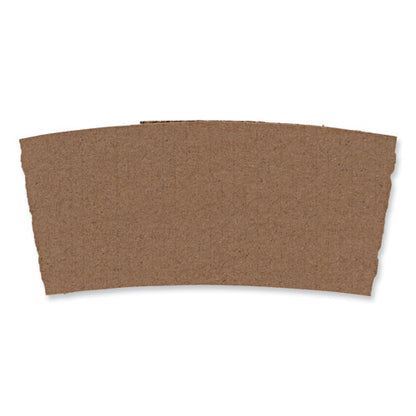 Cup Sleeves, Fits 10 Oz To 20 Oz Hot Cups, Kraft, 1,200/carton