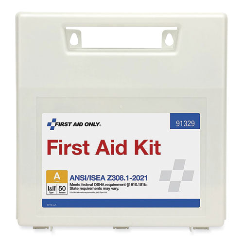 Ansi 2021 First Aid Kit For 50 People, 184 Pieces, Plastic Case