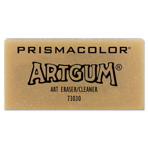 Artgum Eraser, For Pencil Marks, Rectangular Block, Large, Off White, Dozen