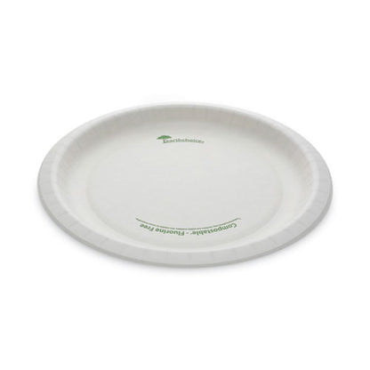 Earthchoice Pressware Compostable Dinnerware, Plate, 10" Dia, White, 300/carton