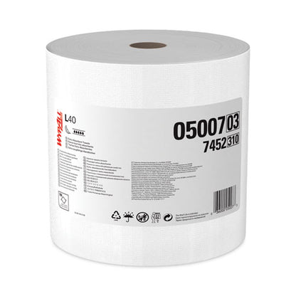 L40 Towels, Jumbo Roll, 12.5 X 12.2, White, 750/roll