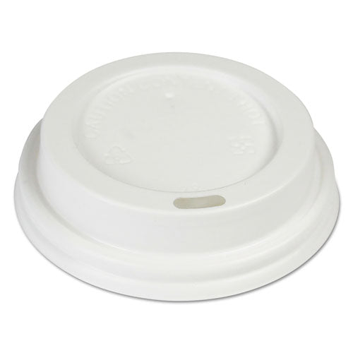 Hot Cup Lids, Fits 8 Oz Hot Cups, White, 50/sleeve, 20 Sleeves/carton