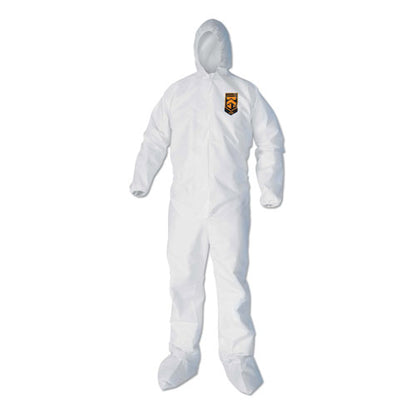 A40 Elastic-cuff, Ankle, Hood And Boot Coveralls, 3x-large, White, 25/carton