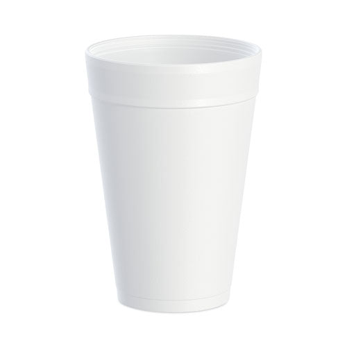 Foam Drink Cups, 32 Oz, White, 25/bag, 20 Bags/carton