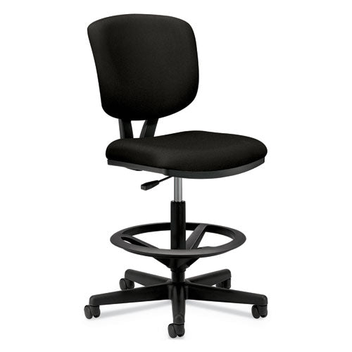 Volt Series Adjustable Task Stool, Supports Up To 275 Lb, 22.88" To 32.38" Seat Height, Black