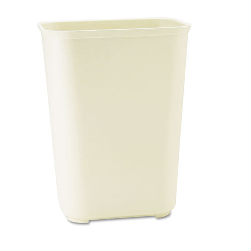 Fiberglass Wastebasket, 10 Gal, Fiberglass, Beige