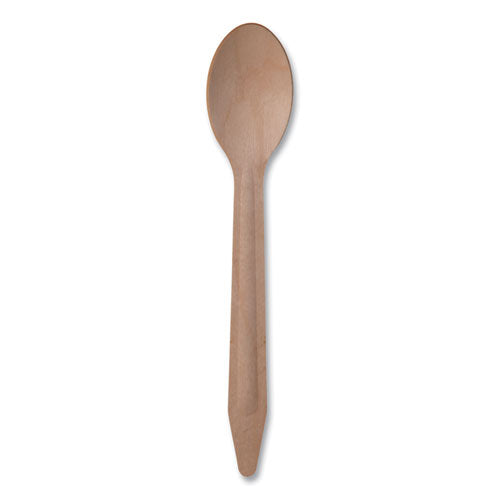 Wood Cutlery, Spoon, Natural, 500/carton