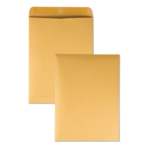 Catalog Envelope, 28 Lb Bond Weight Kraft, #12 1/2, Square Flap, Gummed Closure, 9.5 X 12.5, Brown Kraft, 250/box