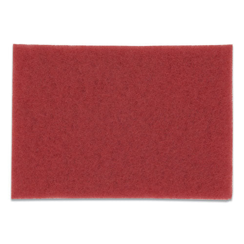 Low-speed Buffer Floor Pads 5100, 20 X 14, Red, 10/carton