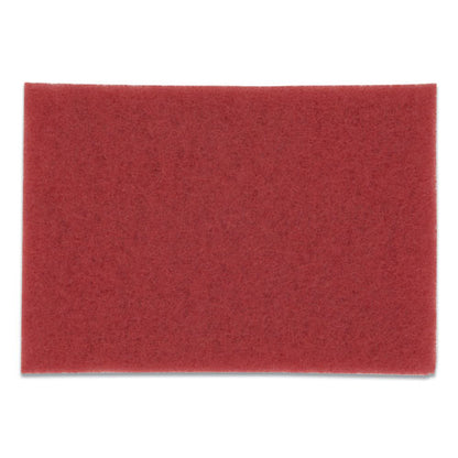 Low-speed Buffer Floor Pads 5100, 20 X 14, Red, 10/carton