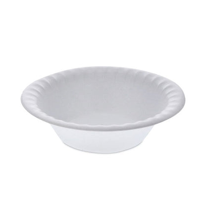 Placesetter Satin Non-laminated Foam Dinnerware, Bowl, 12 Oz, 6" Dia, White, 1,000/carton