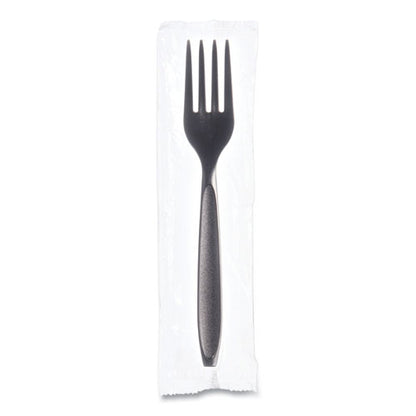 Reliance Mediumweight Cutlery, Fork, Black, 1,000/carton