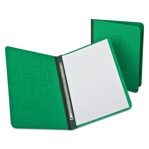 Heavyweight Pressguard And Pressboard Report Cover W/reinforced Side Hinge, 2-prong Fastener, 3" Cap, 8.5 X 11, Light Green