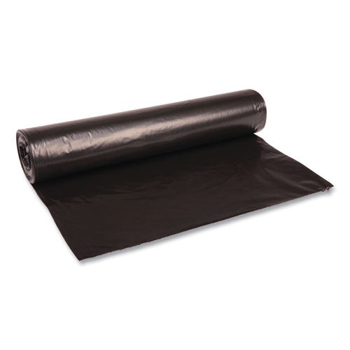 Recycled Low-density Polyethylene Can Liners, 56 Gal, 1.2 Mil, 43" X 47", Black, 10 Bags/roll, 10 Rolls/carton