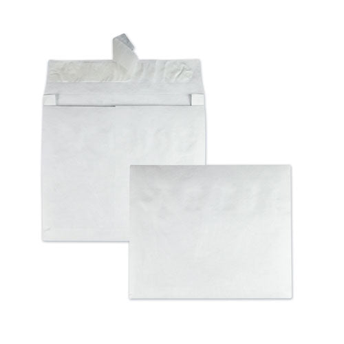 Lightweight 14 Lb Tyvek Open End Expansion Mailers, #15, Square Flap, Redi-strip Adhesive Closure, 10 X 15, White, 100/carton