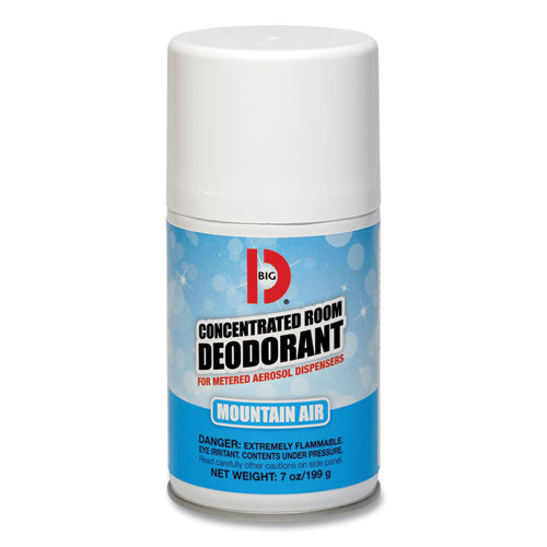 Metered Concentrated Room Deodorant, Mountain Air Scent, 7 Oz Aerosol Spray, 12/carton