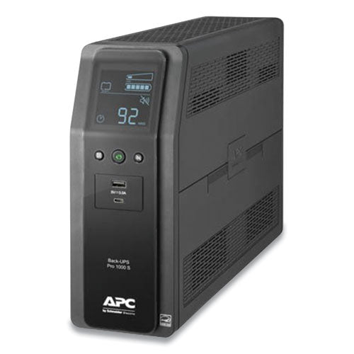 Br1000ms Back-ups Pro Br Series Sinewave Battery Backup System, 10 Outlets, 1,000 Va, 1,080 J