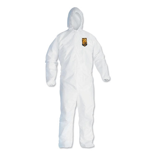 A40 Elastic-cuff And Ankles Hooded Coveralls, 2x-large, White, 25/carton