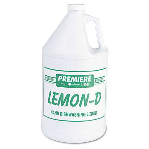 Lemon-d Dishwashing Liquid, Lemon, 1 Gal, Bottle, 4/carton