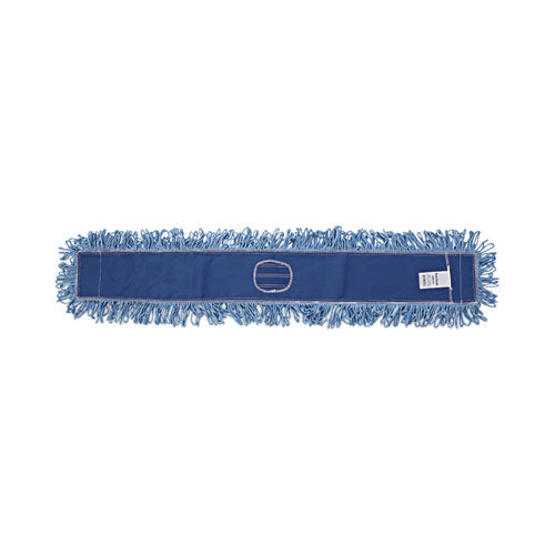 Dust Mop Head, Cotton/synthetic Blend, 48" X 5", Blue