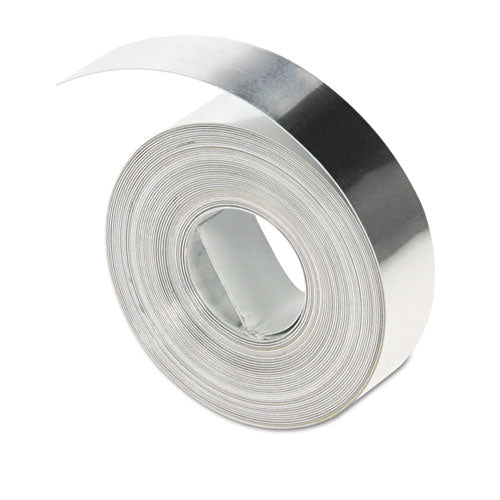 Rhino Metal Label Non-adhesive Tape, 0.5" X 16 Ft, Aluminum