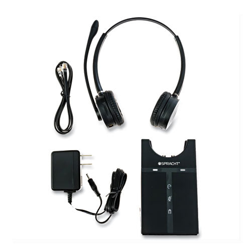 Zum Maestro Dect Binaural Over The Head Headset, Black