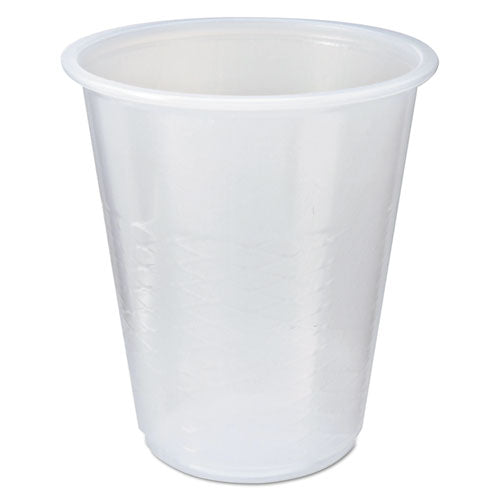 Rk Crisscross Cold Drink Cups, 3 Oz, Clear, 100 Bag, 25 Bags/carton