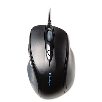 Pro Fit Wired Full-size Mouse, Usb 2.0, Right Hand Use, Black