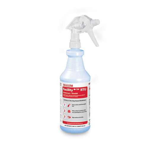 Facility+ Rtu Disinfectant, Safe-to-ship, Unscented, 32 Oz, 6/carton