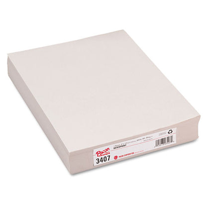 White Newsprint, 30 Lb Newsprint Weight, 9 X 12, White, 500/pack