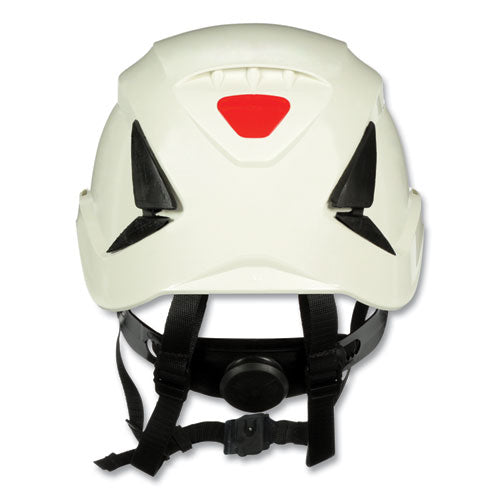 Securefit X5000 Series Safety Helmet, 6-point Pressure Diffusion Ratchet Suspension, White