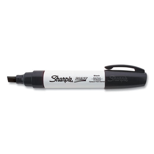 Permanent Paint Marker, Extra-broad Chisel Tip, Black