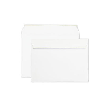 Open-side Booklet Envelope, #10 1/2, Cheese Blade Flap, Redi-strip Adhesive Closure, 9 X 12, White, 100/box