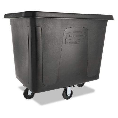 Cube Truck, 119.7 Gal, 500 Lb Capacity, Plastic/metal, Black