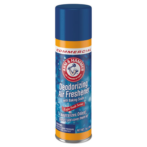 Baking Soda Air Freshener, Light Fresh, 7 Oz Aerosol Spray, 12/carton